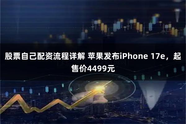 股票自己配资流程详解 苹果发布iPhone 17e，起售价4499元